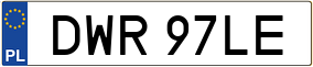 Truck License Plate